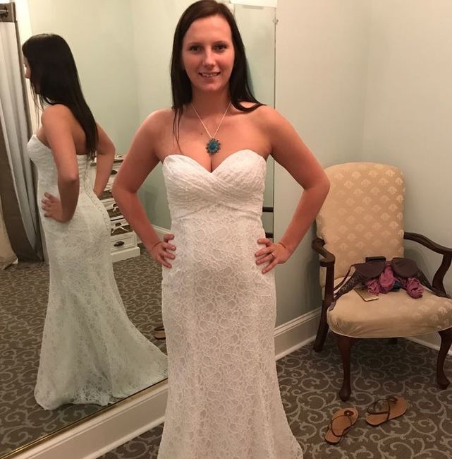 I wanna see your wedding dress!
