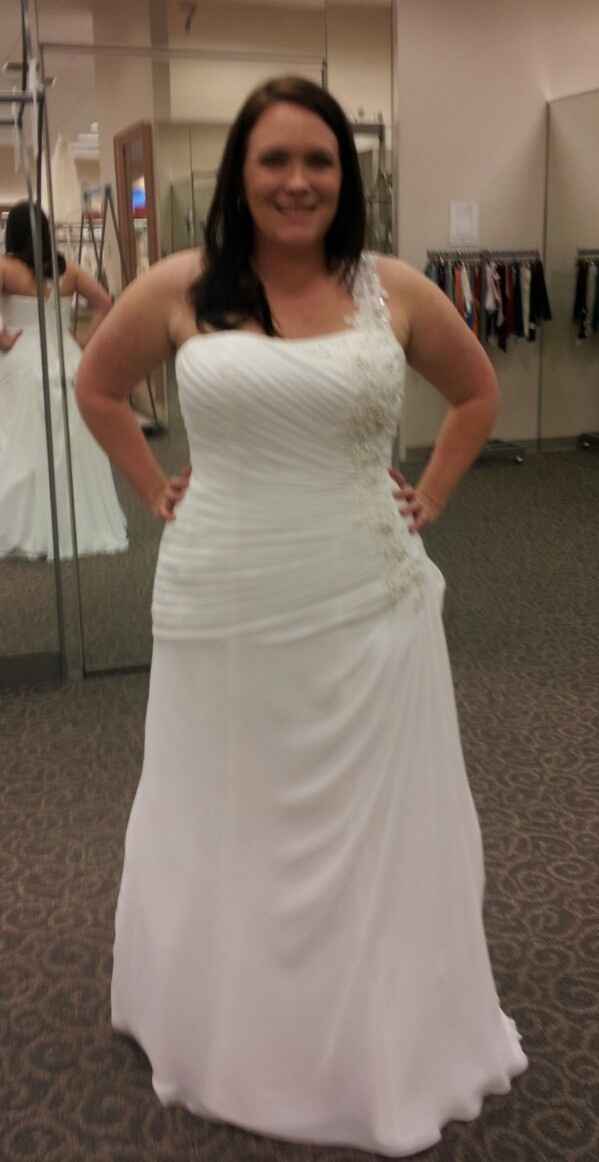 Final Dress Fitting.....not sure I like the bustle!?