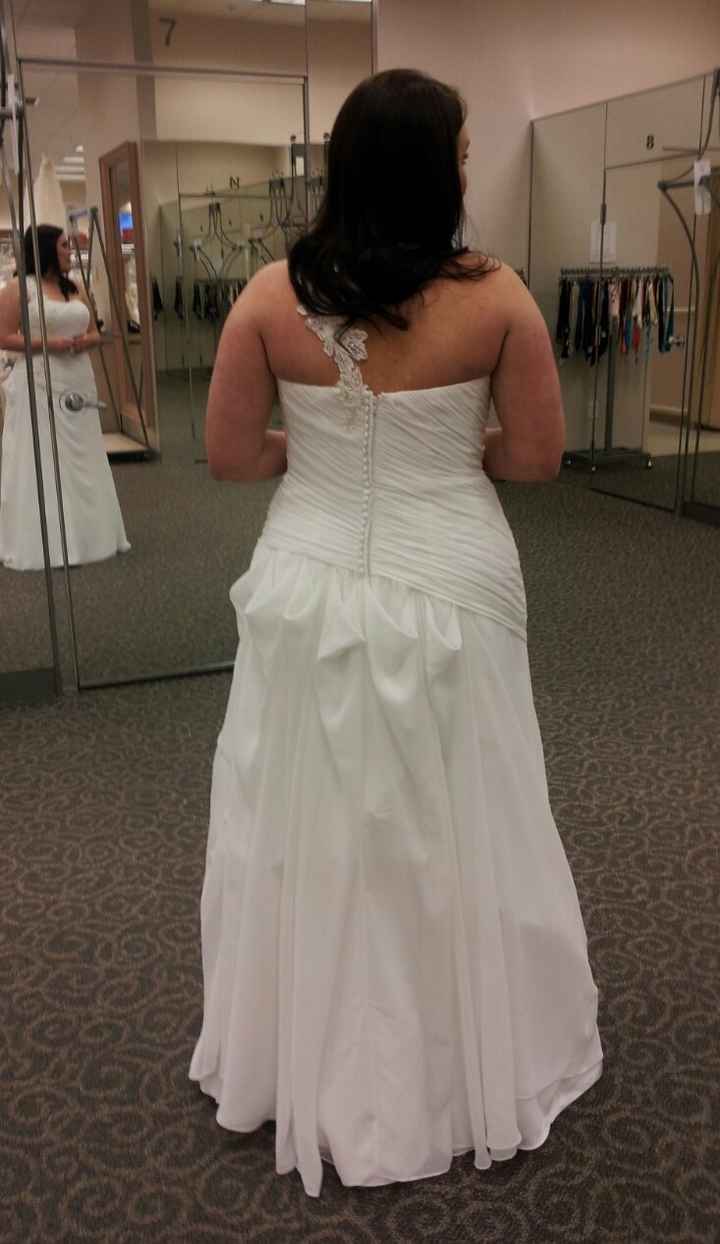 Final Dress Fitting.....not sure I like the bustle!?