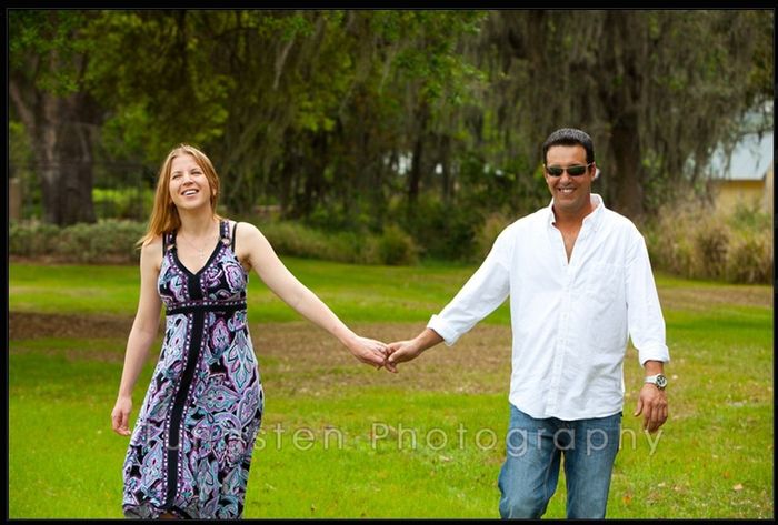 Which photo should I choose from the engagement shoot for the wedding? Help me pick