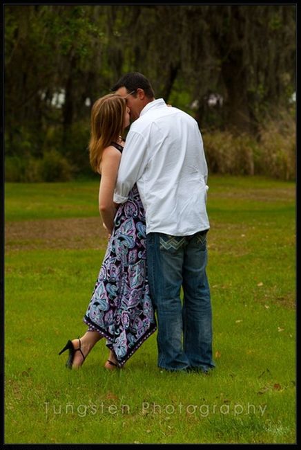 Which photo should I choose from the engagement shoot for the wedding? Help me pick