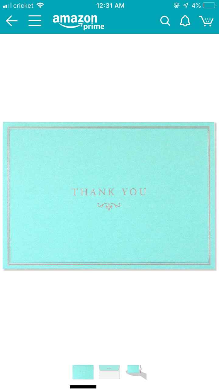Thank you cards ? - 1