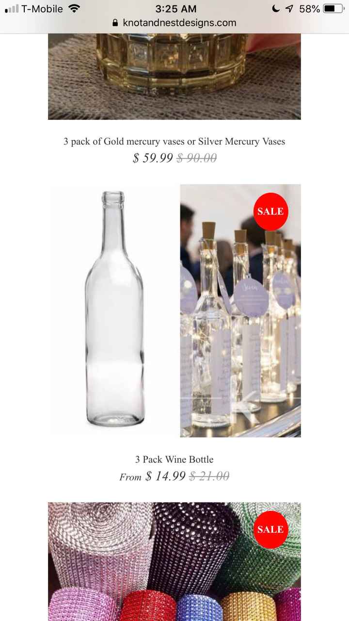 Adhesive wine bottle menus. - 1