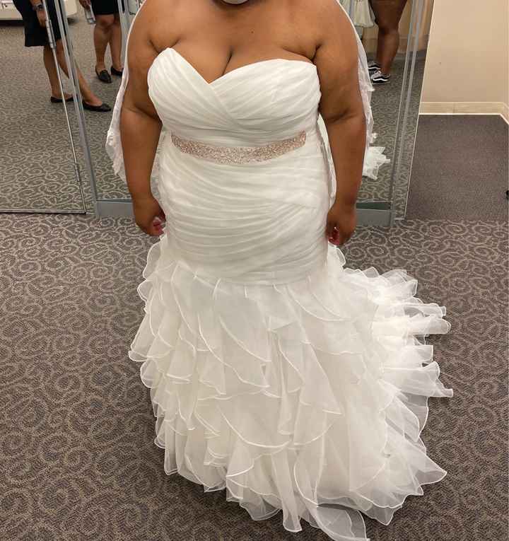 Bra-friendly plus size wedding gown