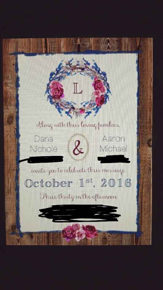 Did you DIY Invites? Pictures welcome!!