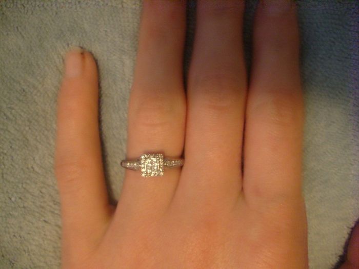 I'd love to see everyone's engagment rings.