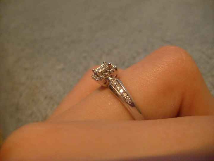 I'd love to see everyone's engagment rings.
