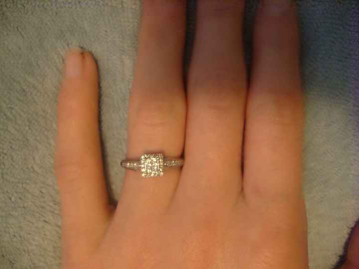 I'd love to see everyone's engagment rings.