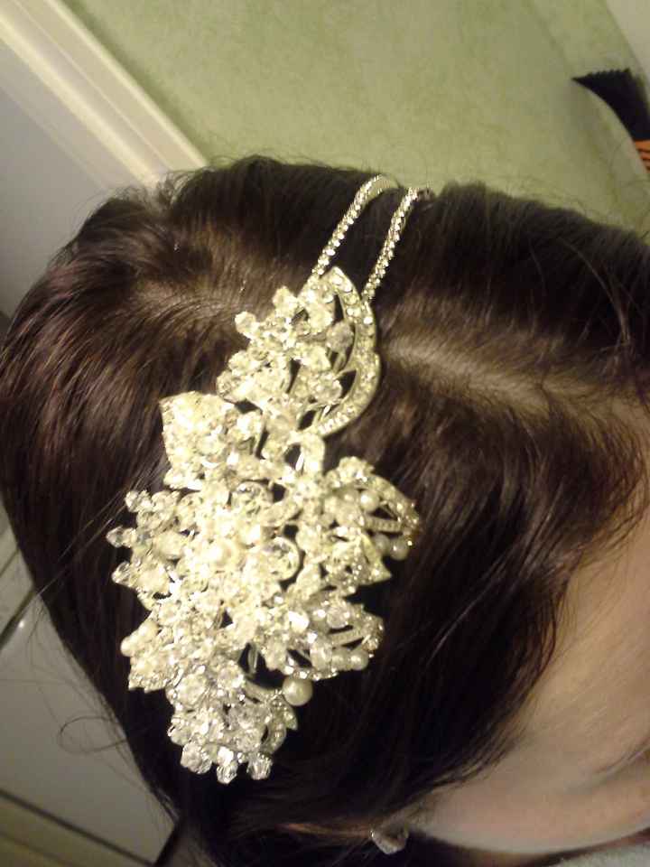 Earings and Headpiece arrived!!!!