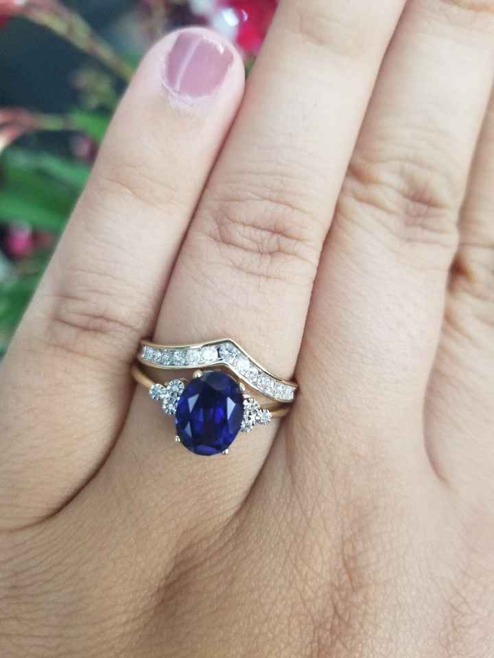 Sapphire Engagement Rings - 1