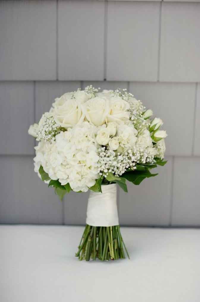 Roses and Babys Breath Floral