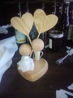 DIY: We made our own cake topper and it is adorable!!!!!