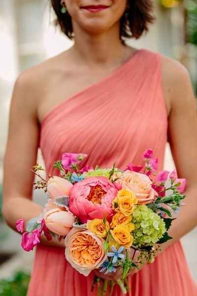 Blush wedding dress - 1
