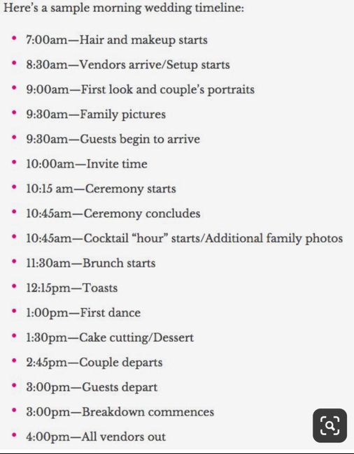 October wedding start time 1