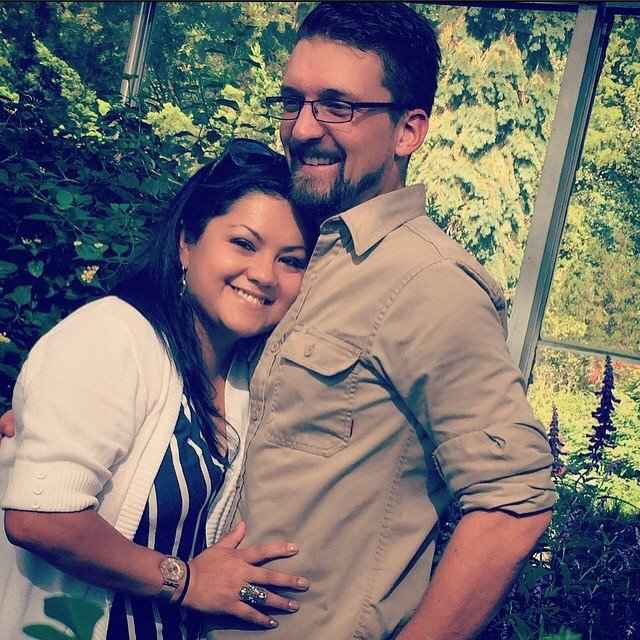 Our first picture together in our 3rd date. A lady insisted she take a picture because we looked soo