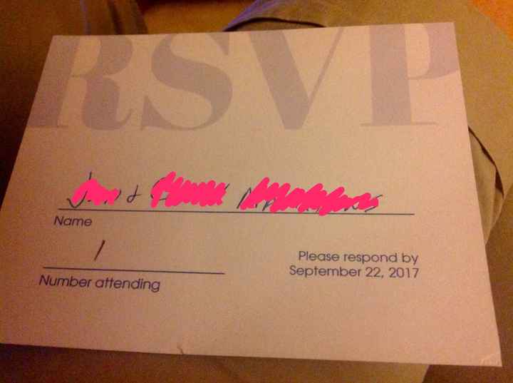 RSVPs -- sometimes you gotta laugh