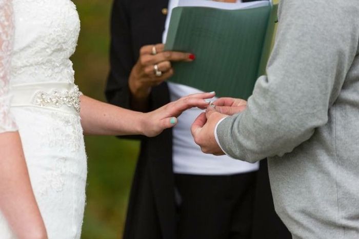 My offiant flipped us off during the ceremony!
