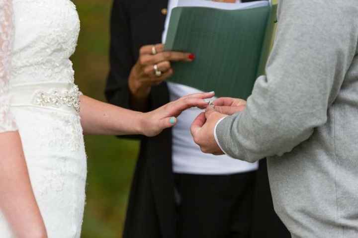 My offiant flipped us off during the ceremony!