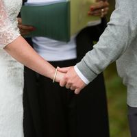 My offiant flipped us off during the ceremony!