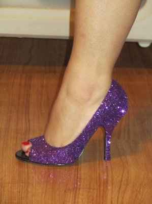 DIY Glitter Heels