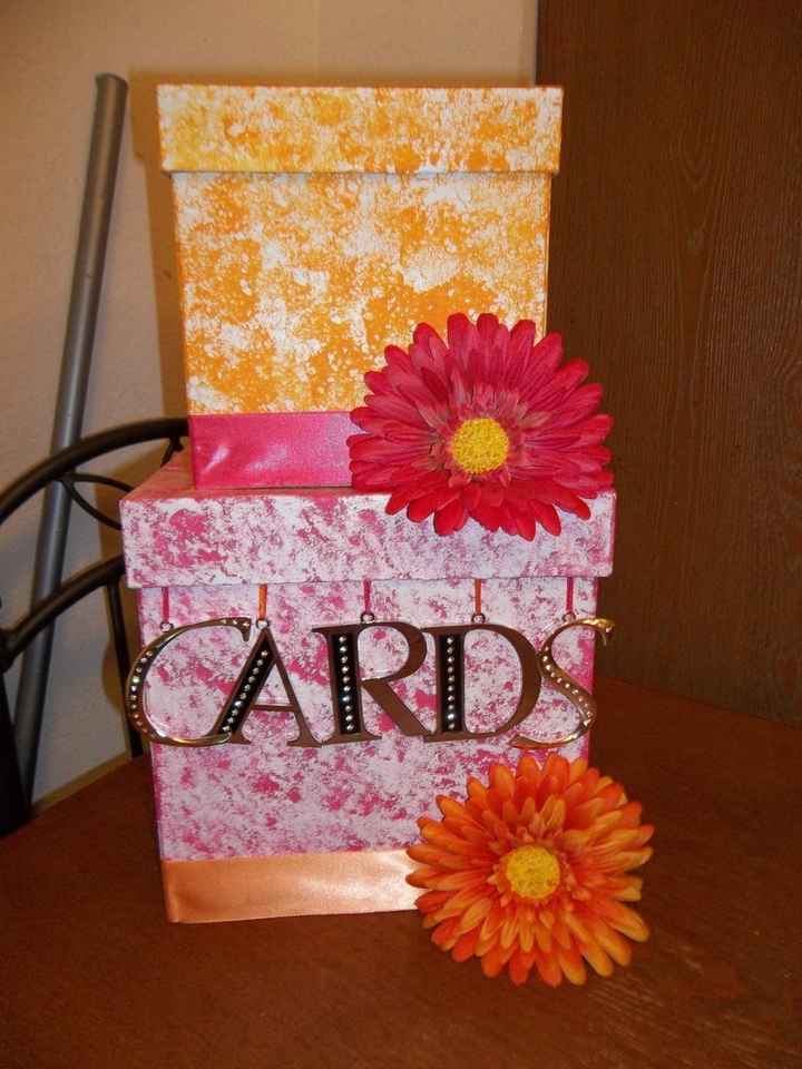 My garter and card box