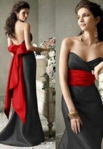 What color should my bridesmaid wear if I'm wearing a black dress? - 1