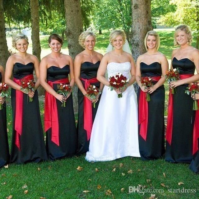 What color should my bridesmaid wear if I'm wearing a black dress? 2