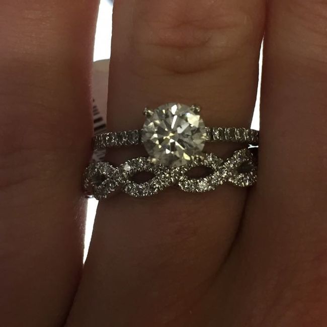 Wedding band opinion?? Pics