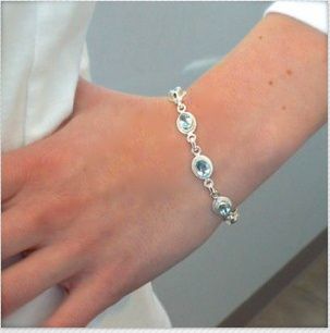 Blue topaz bracelet