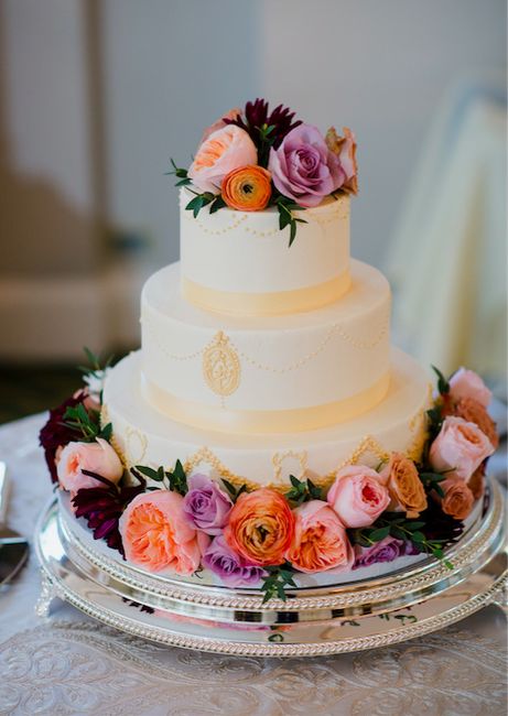 This was ours. It was kind of cool using fresh flowers because we didn't see or know exactly what it