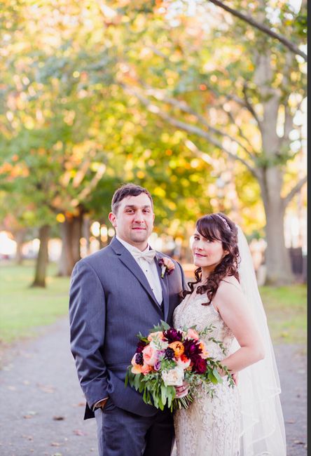 Insecure about my wedding dress because it isn’t completely white and is revealing at the top 2