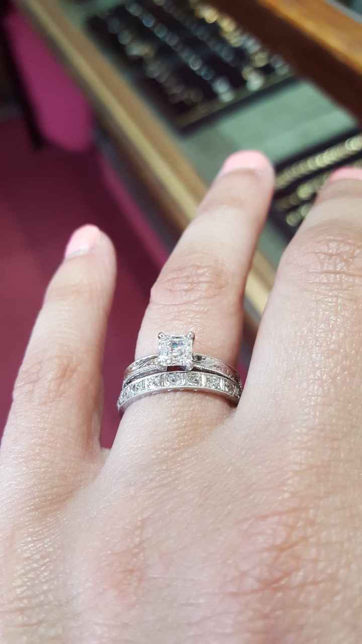 My rings. Sorry for the crappy pic