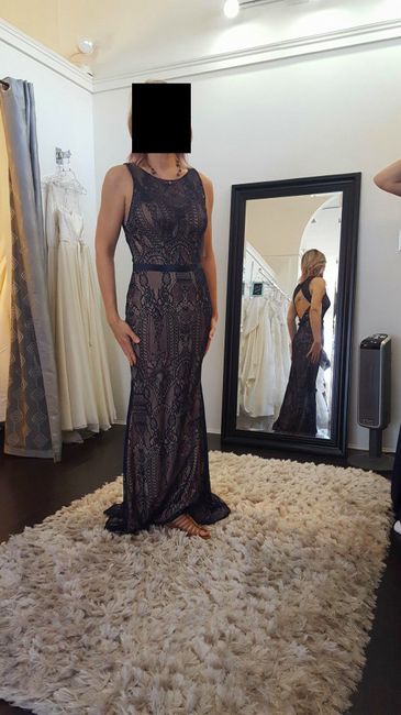 Front of lace dress