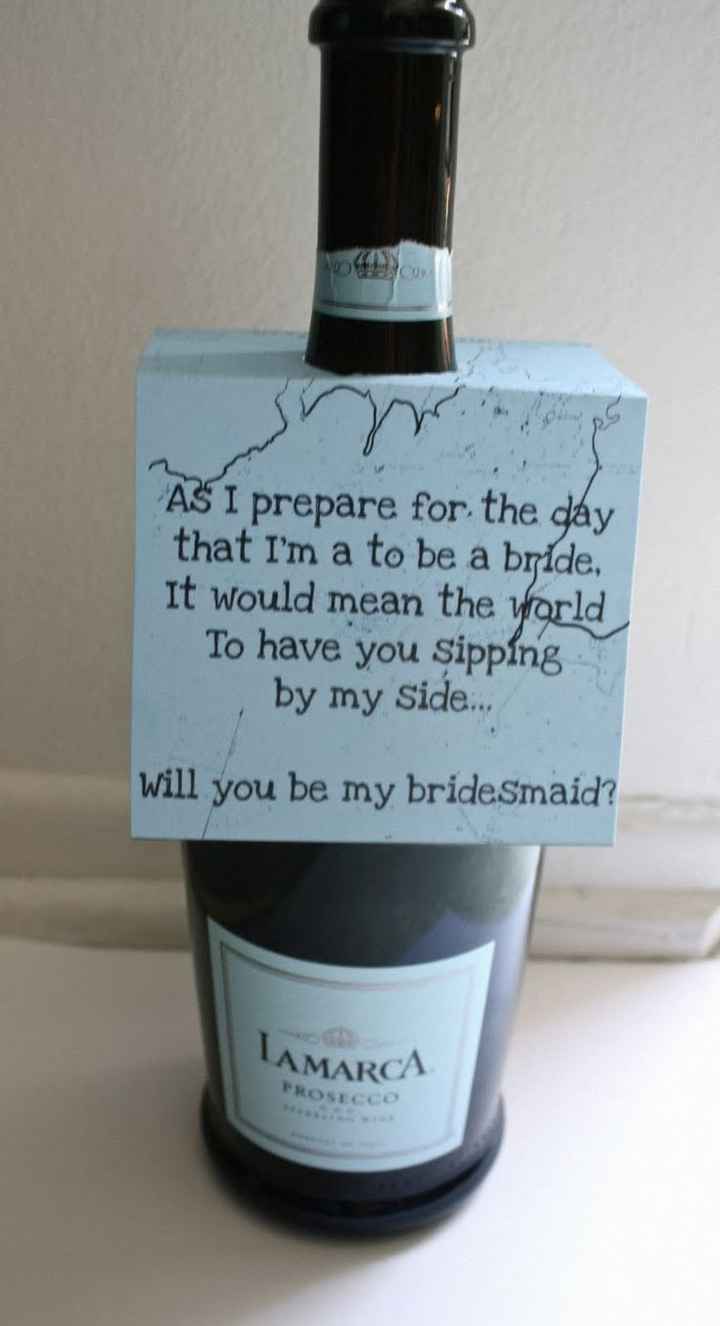 Creative way to propose to my Bridesmaids