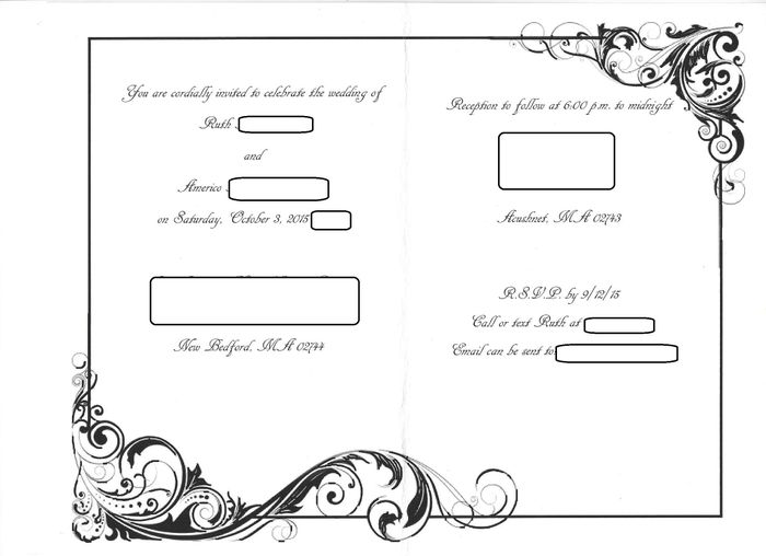 Who designed their own invitations?