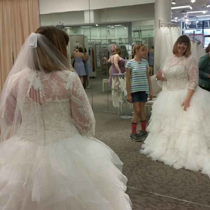 Oleg Cassini Organza Ruffle Skirt Wedding Dress - 8CWG568