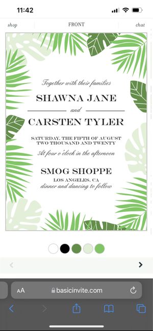 Invitation styles, what’s everyone doing? 1