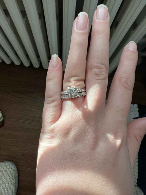 Wedding Ring: Engagement and Band 4