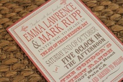 Show me your.....invitations please!