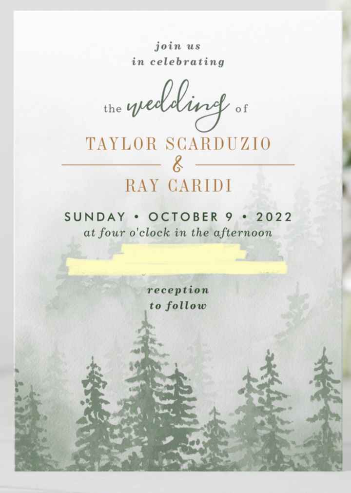 Show me your invitations! - 1