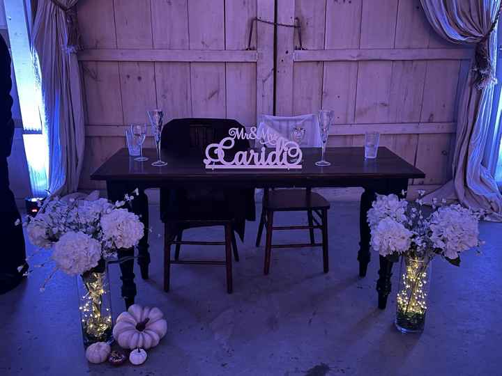 Sweetheart/entrance tables decor - 1