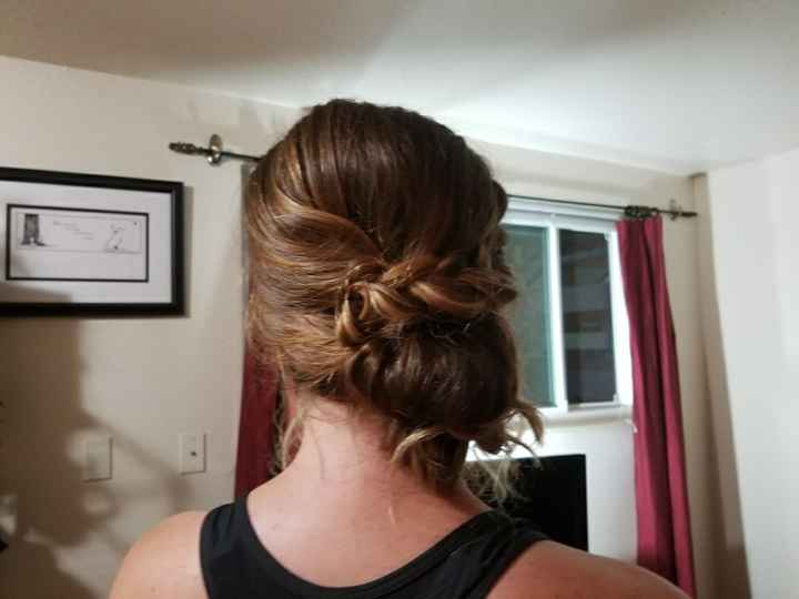 Hair and makeup trial