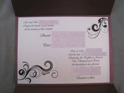 pics of my DIY invites!