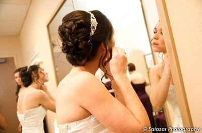 What did you hair look like on your wedding day?