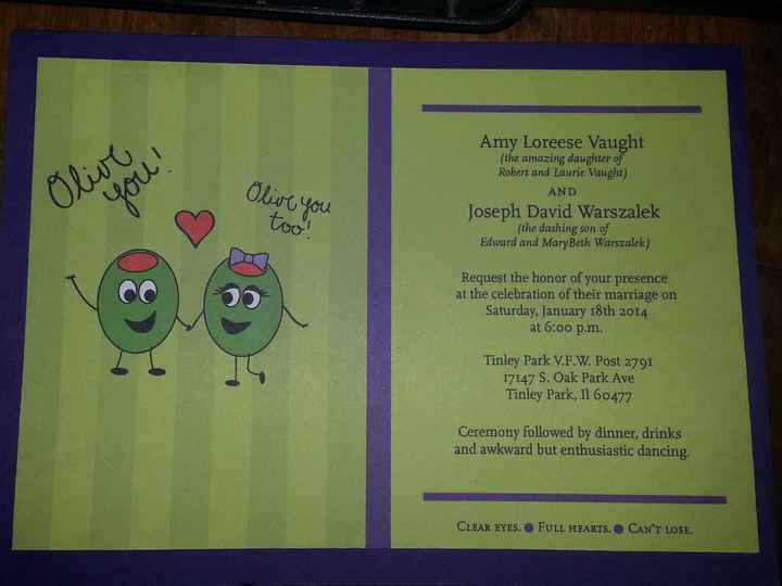 Can I see your WEDDING INVITES