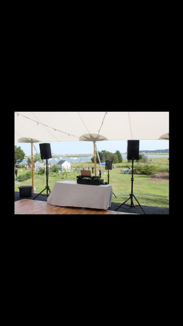 Outdoor reception,  table set up/lay out 11