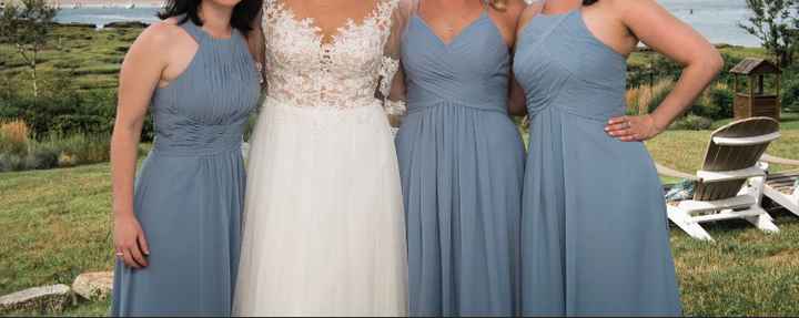 Azazie, Dusty Blue - 1