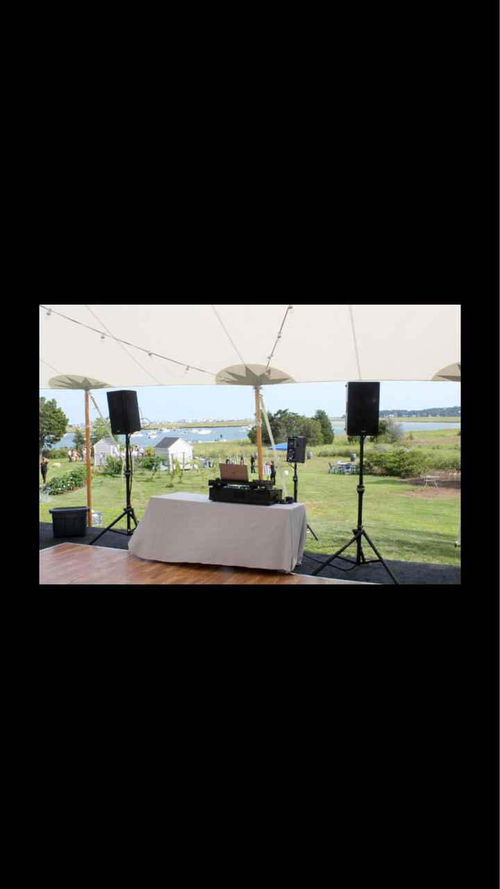Outdoor reception,  table set up/lay out - 6