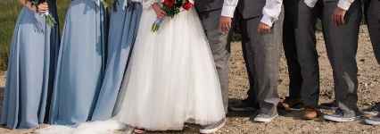 Groomsmen attire for dusty blue colors? - 1