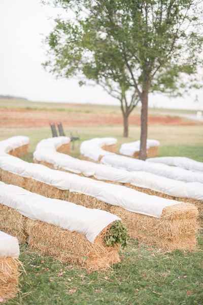 Straw bale seating - 1
